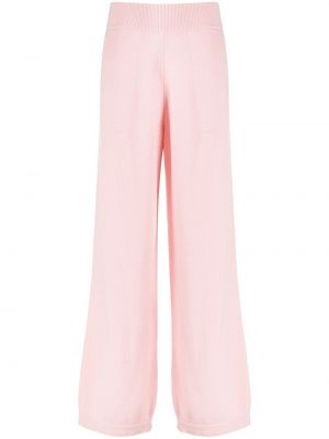Kašmírové kalhoty relaxed fit Barrie růžové