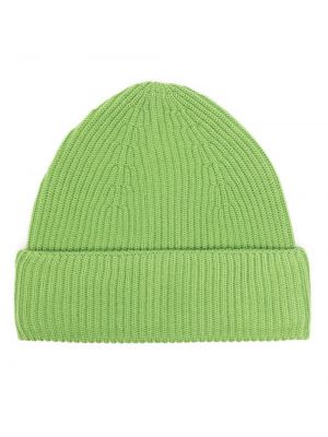 Merinowolle mütze Roberto Collina grün