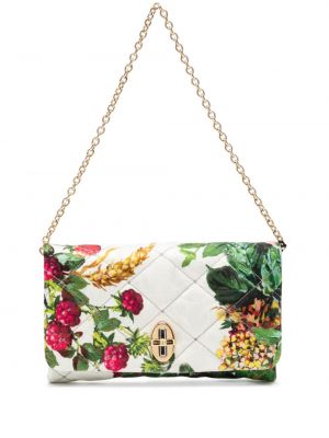 Prošivena shopper torbica s cvjetnim printom s printom Dolce & Gabbana