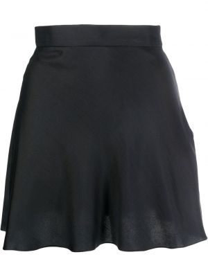 Hedvábné mini sukně Manuri černé