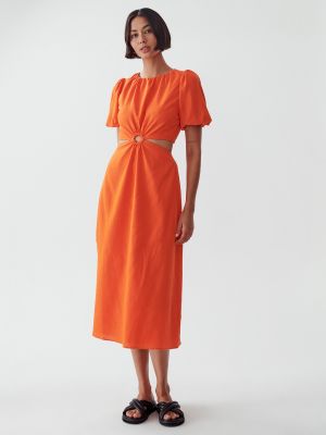 Košeľové šaty Calli oranžová