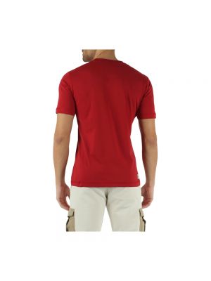 Camiseta de algodón Aeronautica Militare rojo