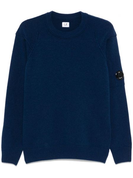 Lang sweater med rundhals C.p. Company blå