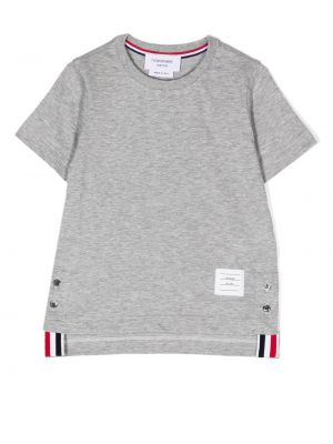 T-shirt for piger Thom Browne Kids grå