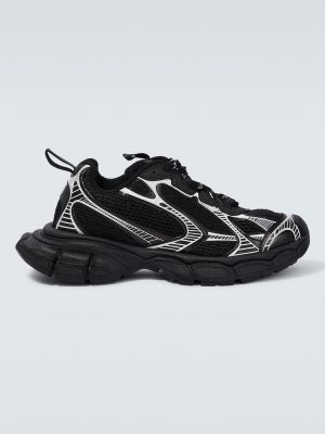 Viseltes hatású sneakers Balenciaga fekete
