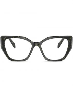 Ochelari cu imprimeu geometric Prada Eyewear negru