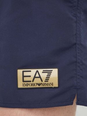 Pantaloni Ea7 Emporio Armani albastru