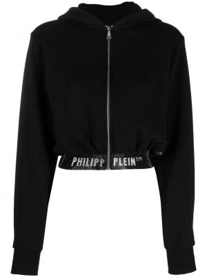 Mikina s kapucňou Philipp Plein čierna