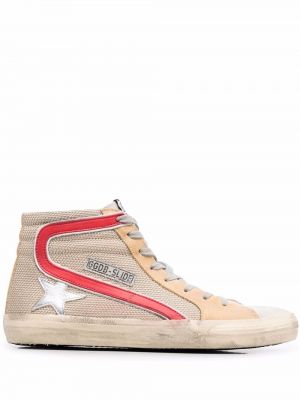 Blonder snøring sneakers Golden Goose gull