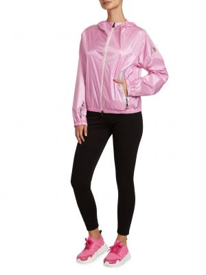 Куртка на молнии Moncler Grenoble розовая