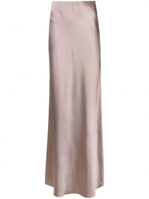 Saténová dlhá sukňa Blanca Vita hnedá