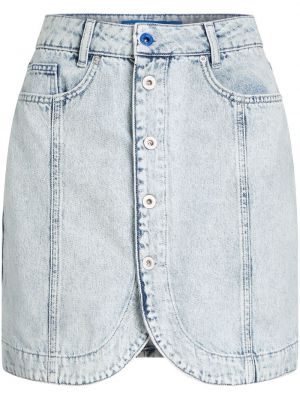 Памучна дънкова пола с копчета Karl Lagerfeld Jeans
