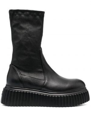 Členkové topánky Agl čierna