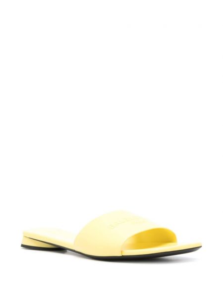 Dabīgās ādas kurpes Balenciaga dzeltens