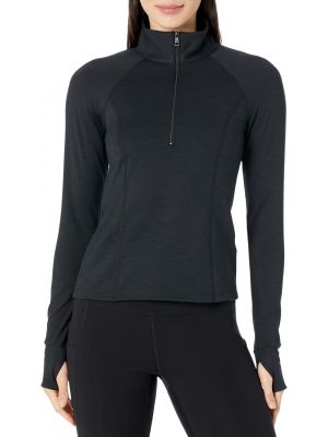 Куртка Heather Rib Take A Hike Zip Pullover Beyond Yoga, Black Heather