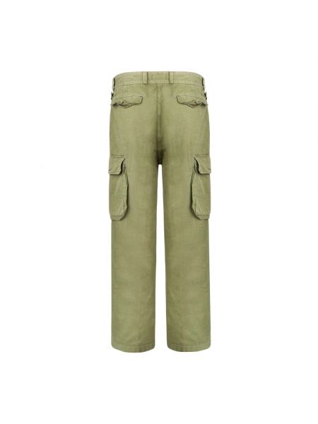 Pantalones rectos de algodón Polo Ralph Lauren verde