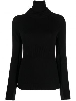 Siuvinėtas megztinis Moncler juoda