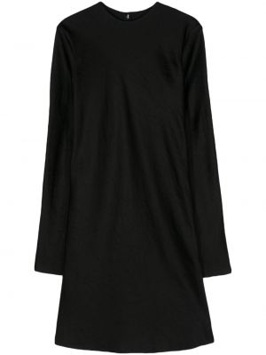 Satenska mini obleka Gia Studios črna