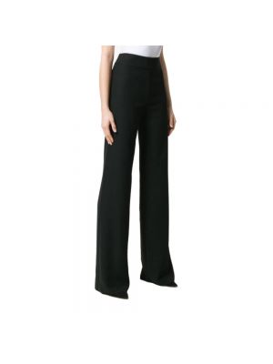 Pantalones de cintura alta Emporio Armani negro