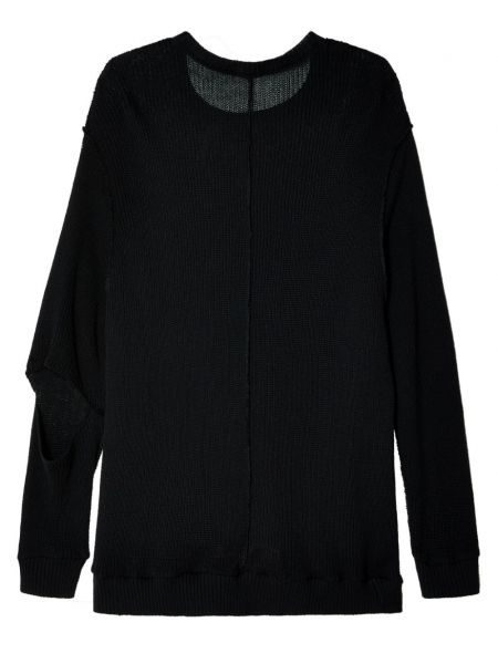 Medvilninis megztinis apvaliu kaklu Undercover juoda