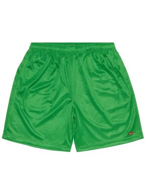 Тканевые шорты Supreme зеленые
