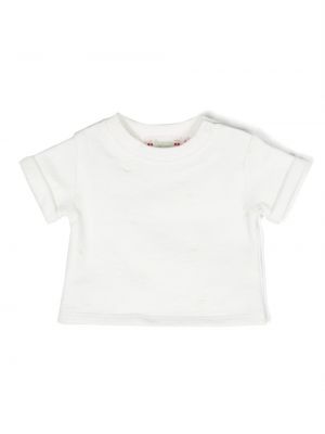 T-shirt ricamato Bonpoint bianco