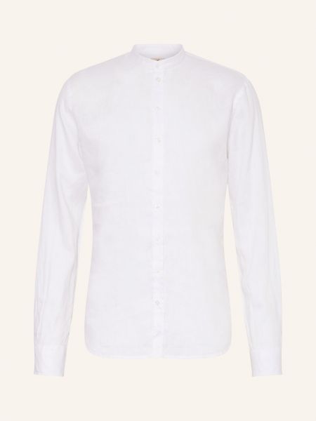 Koszula slim fit ze stójką relaxed fit Q1 Manufaktur biała