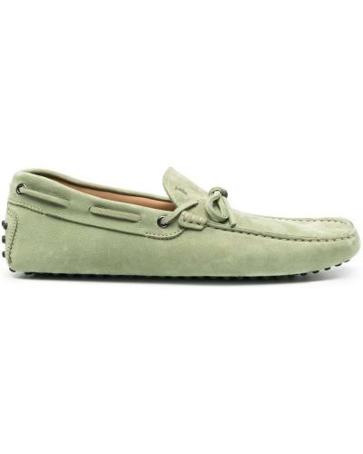 Seemisnahksed loafer-kingad Tod's roheline