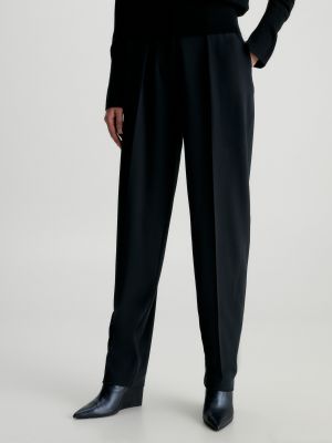 Pantalon droit Calvin Klein noir