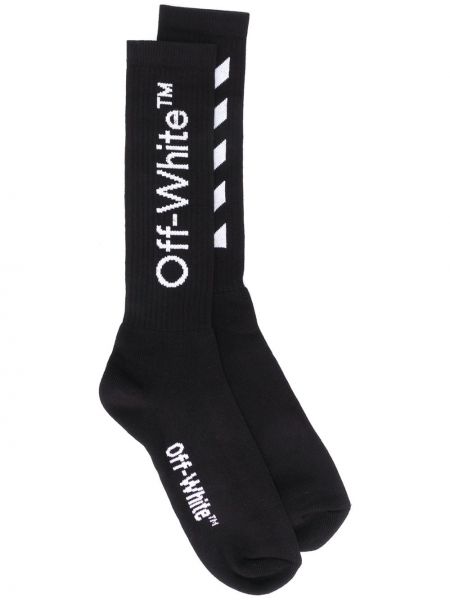 Off-White calcetines con logo estampado - Negro Off-white