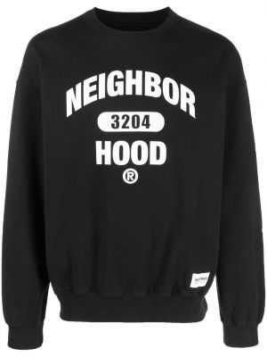 Bluza z nadrukiem Neighborhood czarna
