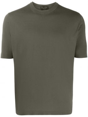 Tričko s kulatým výstřihem Dell'oglio zelené
