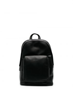 Plecak z nadrukiem Calvin Klein czarny