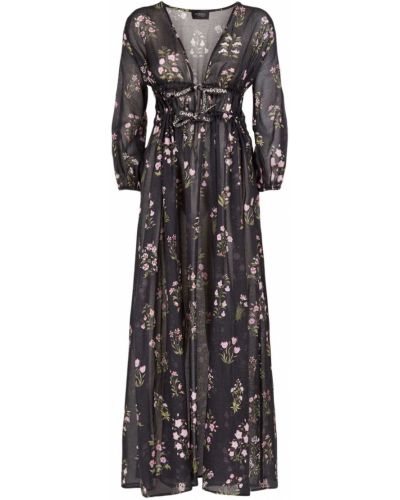 Бавовняне плаття максі довге Giambattista Valli, чорне