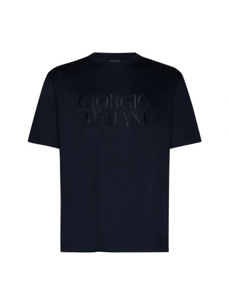 Koszulka Giorgio Armani niebieska