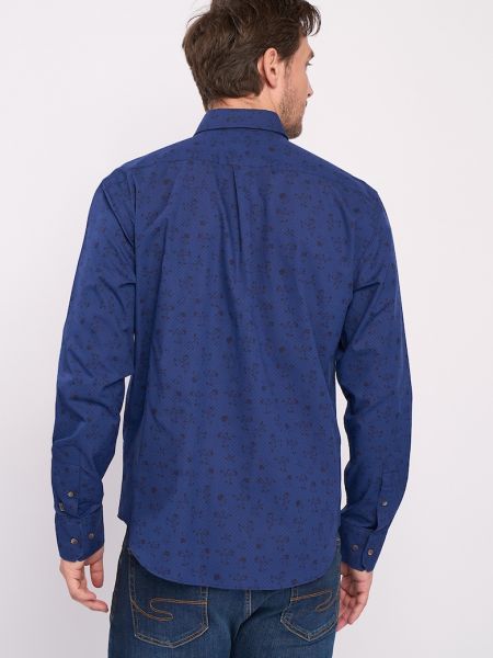 Рубашка на пуговицах в цветочек с принтом Lee Cooper синяя