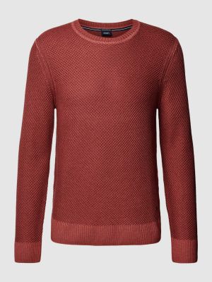 Dzianinowy sweter Joop! Collection bordowy