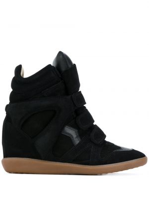 Sneakers με τακούνι-σφήνα Isabel Marant μαύρο