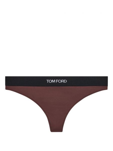 Painettu alaosat Tom Ford ruskea