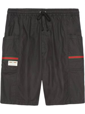 Pantalones cortos deportivos Gucci negro