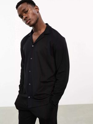 Пижама на пуговицах Calvin Klein черная