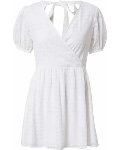 Košeľové šaty s aplikáciou Miss Selfridge Petite biela