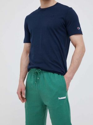 Меланжирани панталон Hummel зелено