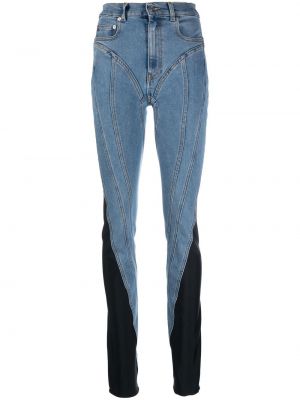 Skinny jeans Mugler blå