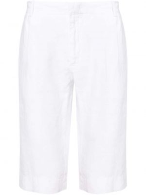 Lanene bermuda kratke hlače Malo bijela