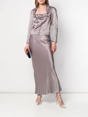 Falda Christian Dior gris