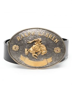 Usnjeni pas z zaponko Ralph Lauren Collection