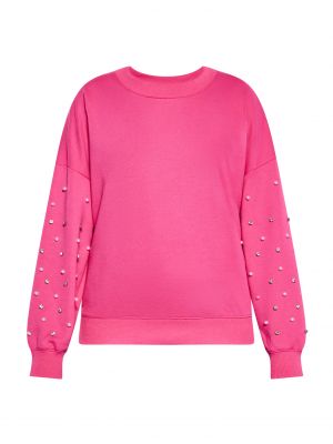 Μπλούζα με διαφανεια Faina ροζ