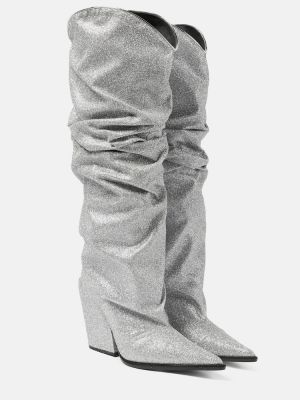 Guminiai batai Alexandre Vauthier sidabrinė