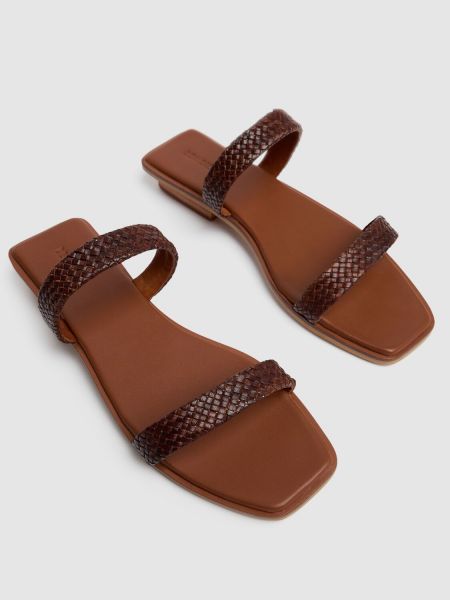 Kožené sandály Bembien hnědé